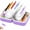 Purple, variant on Waterproof Pill Organizer A8 Binder Set with 14 Color-Coded Pill Pouches, Travel Medicine Storage Bags with Daily Dose Labels and Removable Pouches