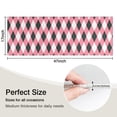 thumbnail image 5 of Pink and Black Argyle Pattern Kitchen Rug Mat,Kitchen Runner Rugs Non Skid Washable,Decorative Kitchen Floor Mats for Kitchen,Sink,Laundry,17"X47", 5 of 5