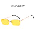 thumbnail image 1 of moily rectángulo vintage sunnies studios gafas de sol uv400 sin montura cuadrada metal estética sombras gafas de sol para mujeres/hombres gafas de color, 1 of 4