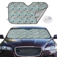 thumbnail image 2 of Haiem Animal Dog Car Windshield Sun Shade - Blocks UV Rays Sun Visor Protector, Sunshade to Keep Your Vehicle Cool, Universal Fit SUV Van Sedan-Small, 2 of 7