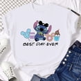 thumbnail image 5 of Ropa para niños kawaii Ohana Stitch Disney Lilo Stitch dibujos animados niños camisetas de algodón camisetas de verano camisetas blancas y negras, 5 of 5