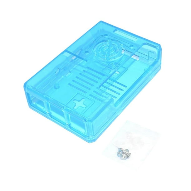 Carcasa de plástico ABS de primera calidad para Pi 2B +, resistente a caídas Azul Sharpla Estuche negro