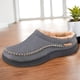 thumbnail image 4 of Zapatos casa cómodos y difusos cálidos para interiores exteriores dgfdhgthnj (gris 9-10), 4 of 8