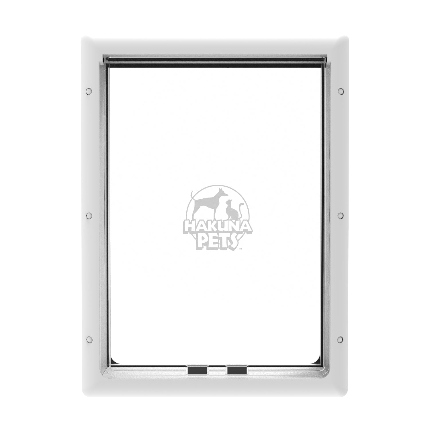 Hakuna Pets White Essential Large Pet Door for Screens, Doors & Walls