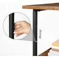 thumbnail image 6 of HOOBRO Printer Stand 3-Tier Height Adjustable Rolling Table Under Desk Home Office BF03PS01, 6 of 7