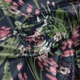 thumbnail image 5 of Ambesonne Hawaii Valance Pack of 2, Palm Leaves Flowers, 42"X12", Olive Green Pale Pink, 5 of 5