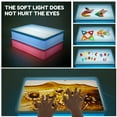 thumbnail image 4 of Caja de Luz de Pintura de Arena para Niños DIY Pintura de Arena Mesa de Luz Luz Suave Caja de Luz de Arte de Arena Divertida Mesa de Luz de Arena Mesa de Arte de Luz de Arena con Arena Mini Escoba y Recogedor para Niños Niñas 40 28 9 Cm, 4 of 11