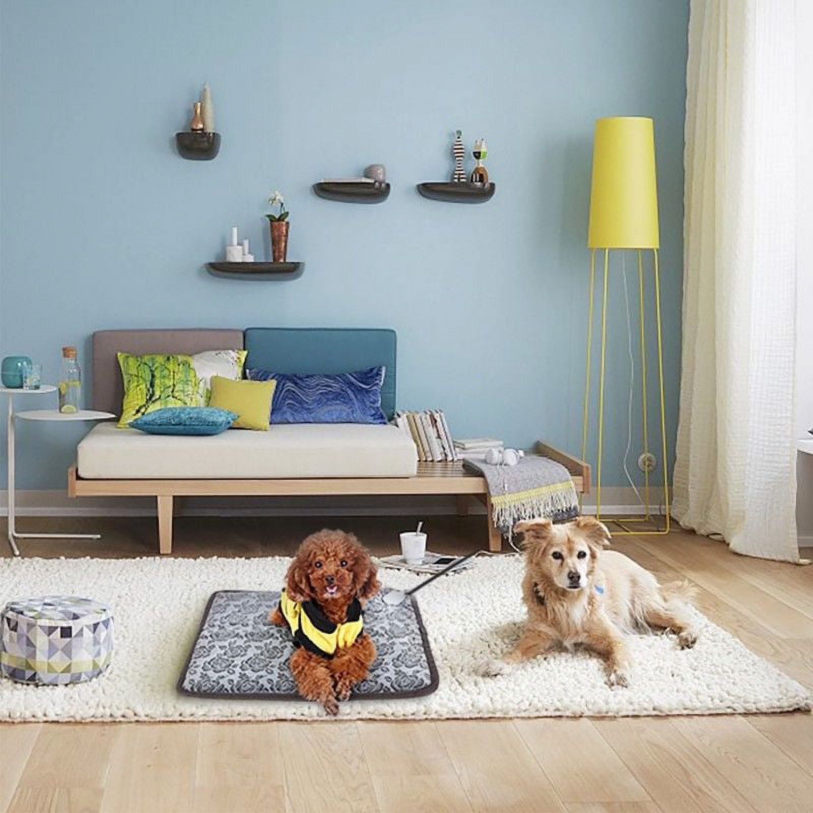 Waterproof Heated Mat Dog & Cat Pet Bed, Small, 18"x18"
