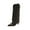 Coffee, variant on Wide Calf Boots for Women Fashion Casual Winter Kitten Heel Heel Boots Solid Color Pointy Toe High Heel Knee-High Boots