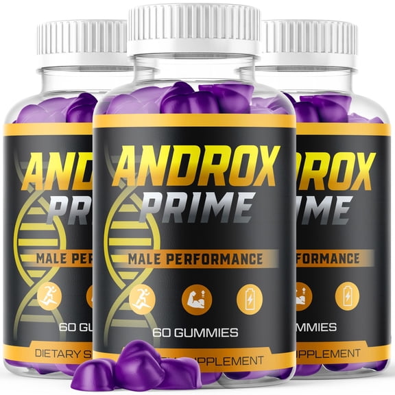 Androx Prime Gummies Advanced Formula All Natural Vitamin Supplement AndroxPrime 180 Gummies