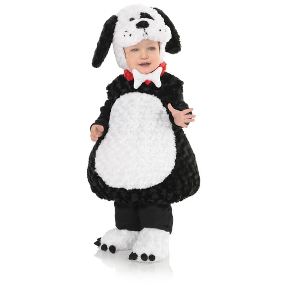 Disfraz Underwraps para niños pequeños, barriga para bebés, cachorro, color negro, XS