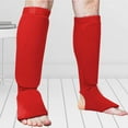 thumbnail image 4 of serony 1 Pair Shin Instep Guards MMA Supplies Training Protection Elastic Protector Red and S, 4 of 6