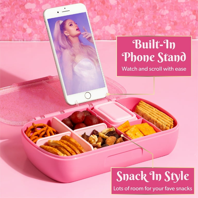 英国パトロンズランチ限定ハンパー／Patron's Lunch Hamper Paris Hilton Plastic Bento Box, Glitter Infused Lid, Customizable