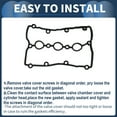 thumbnail image 6 of Unique Bargains Valve Cover Gasket Set No.06C103483J Cylinder Head Valve Seal Gasket for Audi A8 2003-2005 ACM Black Rocker Cover Gasket 1 Pcs, 6 of 6