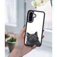 thumbnail image 5 of WIRESTER Shockproof Soft Rubber Cover Case for Samsung Galaxy A37 5G 6.7" 2026, Black Bombay Kitten Cat, 5 of 5