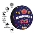thumbnail image 4 of Kdxio Spare Tire Cover for RV Trailer, Waterproof Wheel Cover,Camper Spare Tire Cover Fit for Rv SUV Truck Travel Trailer -Happy Mardi Gras, 4 of 8
