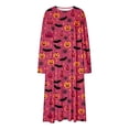 thumbnail image 6 of SELONE Long Nightgowns for Women Long Sleeve Plus Size Halloween Pajamas Dress Pumpkin House Dress Party Nightwear, 6 of 8