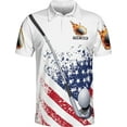 thumbnail image 4 of Lotusprinthandmade Personalized Funny Golf America Flag Polo Shirt (Lightweight) S-5XL Multicolor, 4 of 7