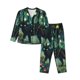 thumbnail image 1 of Fotbe Mystical Black Cat Fireflies Conjunto de Pijama de Manga Larga para Mujer con Estampado, Ropa de Dormir de 2 Piezas, Conjunto de Casa Suave y Cómodo con Bolsillos-X-Large, 1 of 7