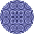 thumbnail image 1 of Ahgly Company Machine Washable Indoor Round Transitional Purple Mimosa Purple Area Rugs, 5' Round, 1 of 7