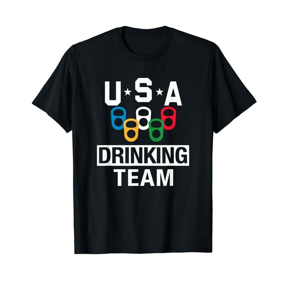 USA Drinking Team Shirt Beer Party T-Shirt