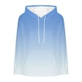thumbnail image 5 of SwiftWear Women's Gradient Fleece-Lined Hoodie Trendy Pullover with Drop Shoulder Plush Streetwear with Pocket Light Blue, 5 of 5