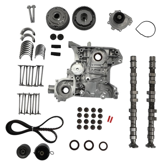 Engine Rebuild Kit Camshaft Timing Belt Kit Water Pump Bearing Set For 2011-2018 Chevy Sonic Cruze 1.8L