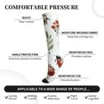 thumbnail image 2 of Honeii Watercolor Ladybug Print Sports Compression Socks,Running Crew Socks,Moisture-Wicking Anti-Blister Hiking&Gym Athletic, 2 of 6