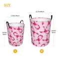 thumbnail image 5 of Fotbe Laundry Hamper With Durable Leather Laundry Basket Breast Cancer Ribbons Awareness Thickened Waterproof Round Collapsible Laundry Hamper, Dirty Clothes Laundry Basket, 5 of 8