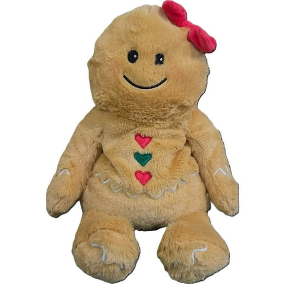 Gingerbread Girl Warmies Cozy Plush Heatable Lavender Scented Stuffed Animal