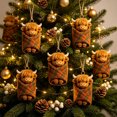 thumbnail image 7 of AOMXGD Plaid Blanket Themed Acrylic Christmas Hanging Ornament, Festive Tree & Wall Pendant For Seasonal Display & Gifting, 7 of 7