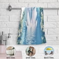 thumbnail image 3 of Coolnut Graceful Swans Blue Lake Hand Towels for Bathroom, Summer Flowers Kitchen Towel 2 PCS Ultra Soft and Highly Absorbent Decorative Fingertip Face Bath Towels for Spa & Hotel, 28.3"x 14.4", 3 of 4