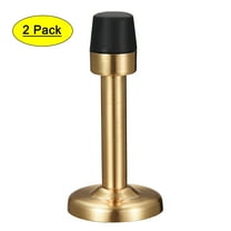 Uxcell Door Stopper with Rubber Tip Zinc Alloy Brushed Gold Tone 2Pack