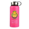 thumbnail image 2 of Organic Greek Sports Water Bottle - 28 Oz, Leak Proof - Pink Stainless Steel BPA Free Gym & Bottles For Men, Women & Kids - Double Walled, Vacuum Insulated, 2 of 3