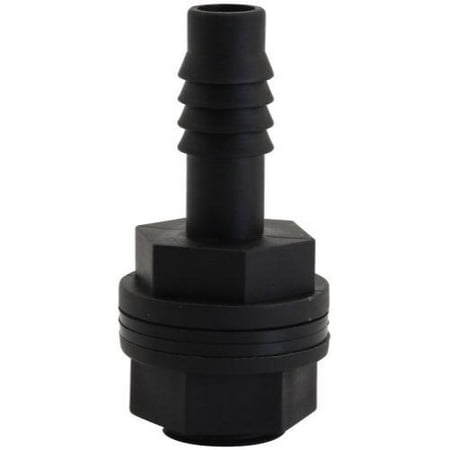 - Hydro Flow - Tub Outlet Straight Fitting w/ 2 Gaskets 1/2 in (25/Box)