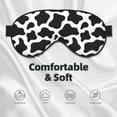 thumbnail image 5 of Uemuo Cow Print Black White Pattern Sleep Eye Mask - Light Blocking Sleep Mask Blocking Out Light Perfectly, Soft and Comfortable Night Eye Mask, Eye Blinder, 5 of 7