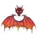 thumbnail image 5 of Disfraz de dragón para adultos Máscara de dinosaurio Juegos Accesorios con correa elástica Ala de dinosaurio Disfraces para fiestas Favores Es Rojo Yinane Disfraz de juego de simulación, 5 of 8