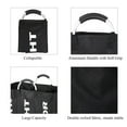 thumbnail image 3 of Collapsable 3-section Laundry Bag Foldable Laundry Hamper Durable Oxford Fabric Laundry Basket Clothes Sorter Portable Multifunction Storage Bag with Alloy Handle, 3 of 6