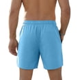 thumbnail image 3 of Domuza Men's Linerless Workout Shorts Lightweight for Running Sports Athletic Gym with Pockets Sky Blue 2XL, 3 of 5