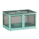 thumbnail image 4 of Armario de ropa portátil BLESIY Contenedor de almacenamiento plegable con ruedas guardarropa azul, 4 of 8