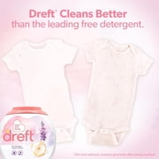 Dreft Laundry Detergent XL Pacs, Light Scent, Lavender, 45 Count