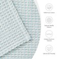 thumbnail image 4 of EGOHOME Waffle Blanket-100% Cotton Lightweight Oversize Yarn-dyed Bed Blanket for All Seasons, Angel Falls Queen, 4 of 11
