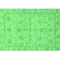 thumbnail image 1 of Ahgly Company Indoor Rectangle Oriental Emerald Green Traditional Area Rugs, 3' x 5', 1 of 4