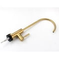 thumbnail image 4 of Grifo purificador de agua de acero inoxidable Grifo purificador de agua de cocina Grifo recto para beber, oro cepillado, 4 of 5