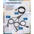 thumbnail image 2 of Cable de extensión para exteriores DEWENWILS, divisor 1 a 3, 52 pies, 13 A, 2 of 7