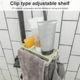 thumbnail image 4 of Drain Rack Sink Rack Soap Sponge Drain Shelf Storage Basket Bag Holder Adjustable Bathroom Holder Sink Kitchen Accessorie Green, 4 of 9