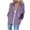 Purple, variant on Fesfesfes Womens Jacket Casual Fall Outwear Coat Solid Color Hooded Tops Slim Zipper Jacket Coat Fall