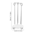 thumbnail image 2 of CIMAXIC Durable Stainless Steel Hanging Rack for Home BBQ with Drip Plate Portable and Practical 2 Sets,11.02"X4.72"X4.72", 2 of 5