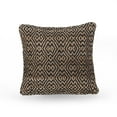 thumbnail image 6 of Noble House Yaneth Boho 18" Jute and Cotton Throw Pillow, Set of 2, Black, 6 of 8