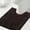 Chocolate, variant on PrimeBeau Microfiber Chenille Absorbent U Shaped Toilet Mat Bathroom Rugs Extra Soft 20"x24" Navy